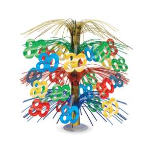 80th Birthday Party Cascade Centerpiece